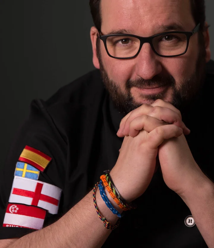 Retrato de Carlos Ripoll, fundador de Carlos Paella Academy.